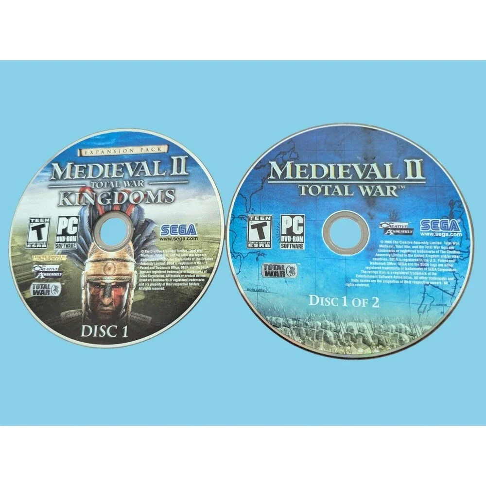 MediEvil II Total War Disc 1 Kingdoms & 1 Of 2 Sega PC DVD-ROM 2006 Rated Teen